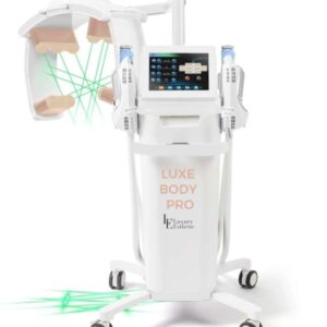 Luxe Body Pro 4v1 – multifunkčný prístroj kombinujúci GreenLaser, RedLaser, EMslim a Bodysféra pre neinvazívne spevnenie svalov, redukciu tuku a formovanie kontúr tela.