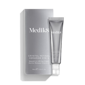 Crystal Retinal Ceramide Eye 3 – očný krém 15 ml s 0,03 % retinalom, ceramidmi, dvojitým zapuzdrením, guľôčkami kyseliny hyalurónovej a extraktom z harmančeka.