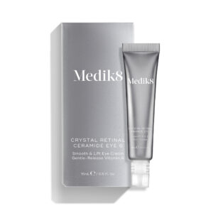 Crystal Retinal Ceramide Eye 6 – očný krém 15 ml s 0,06 % retinalom, ceramidmi, dvojitým zapuzdrením, guľôčkami kyseliny hyalurónovej a extraktom z harmančeka.