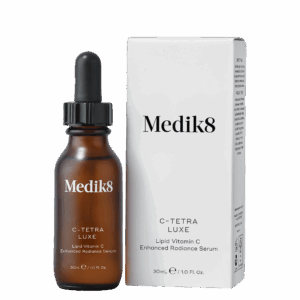 C-Tetra Luxe 30 ml olejové sérum s 14 % vitamínom C, červeným ženšenom, skvalanom, vitamínmi E a F a olejom z marakuje pre omladenie pleti.